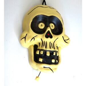 Vintage Take One Big Head Jangles Skeleton Head Halloween Light Up Noise
